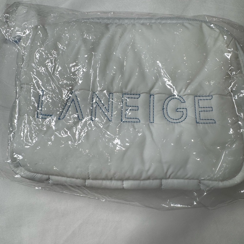 LANEIGE Quilted White Pouch